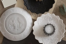 Molde silicona plato decorado